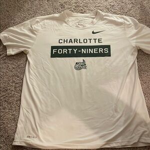 Nike White Charlotte Forty-Niners Dri-Fit T-Shirt